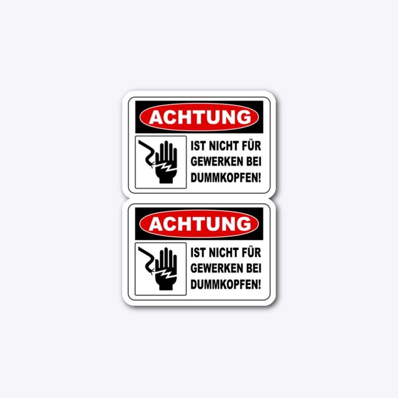 Medium "Nicht fur Dummkopfen" Stickers